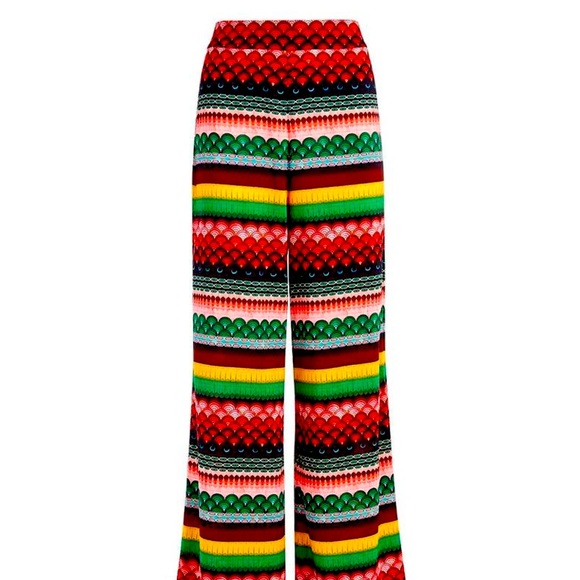 NWT Alice + Olivia Athena High Waited Geo Pants - Picture 4 of 9